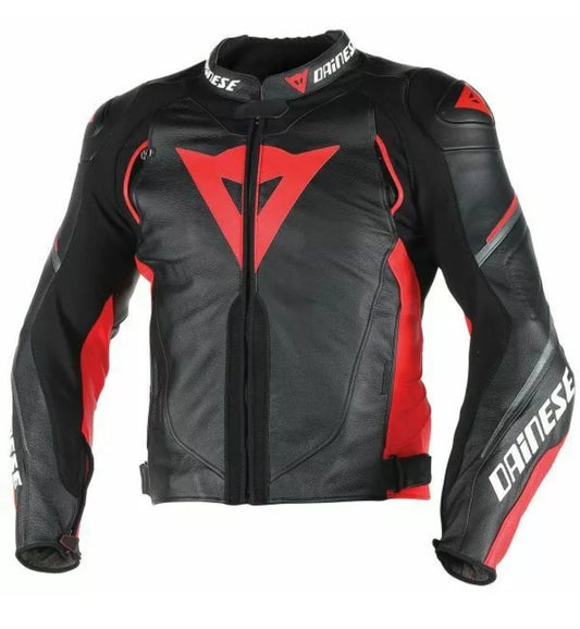 Dainese SUPER SPEED-D-1 Men's Cowhide Leather Motorcycle/Motorbike Leather Jacket All Year