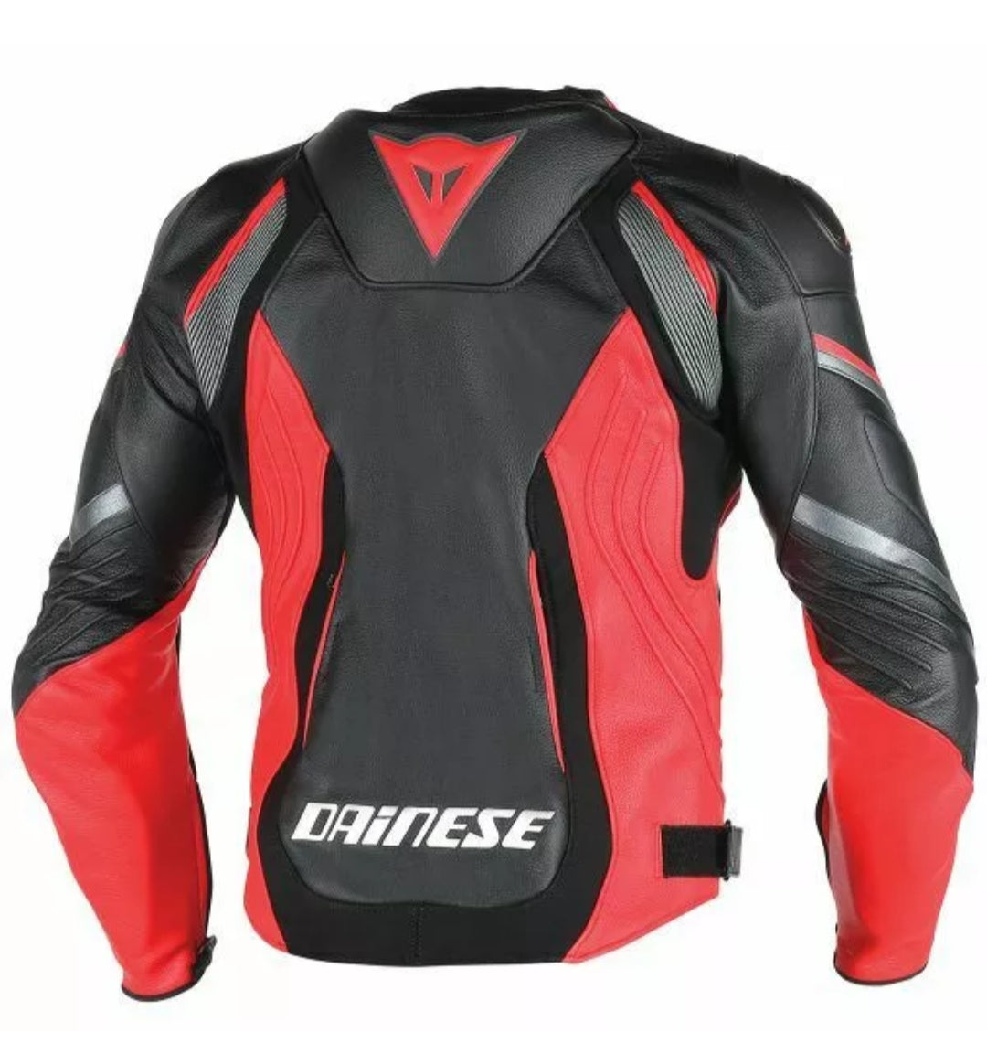 Dainese SUPER SPEED-D-1 Men's Cowhide Leather Motorcycle/Motorbike Leather Jacket All Year