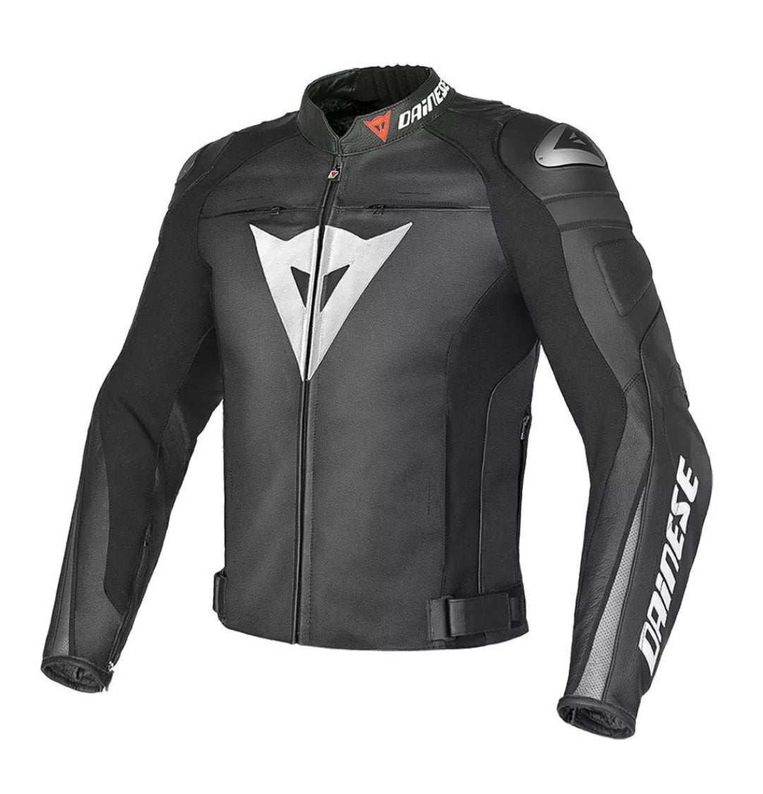 Dainese SUPER SPEED-R Men's Cowhide Leather Motorcycle/Motorbike Leather Jacket All Year