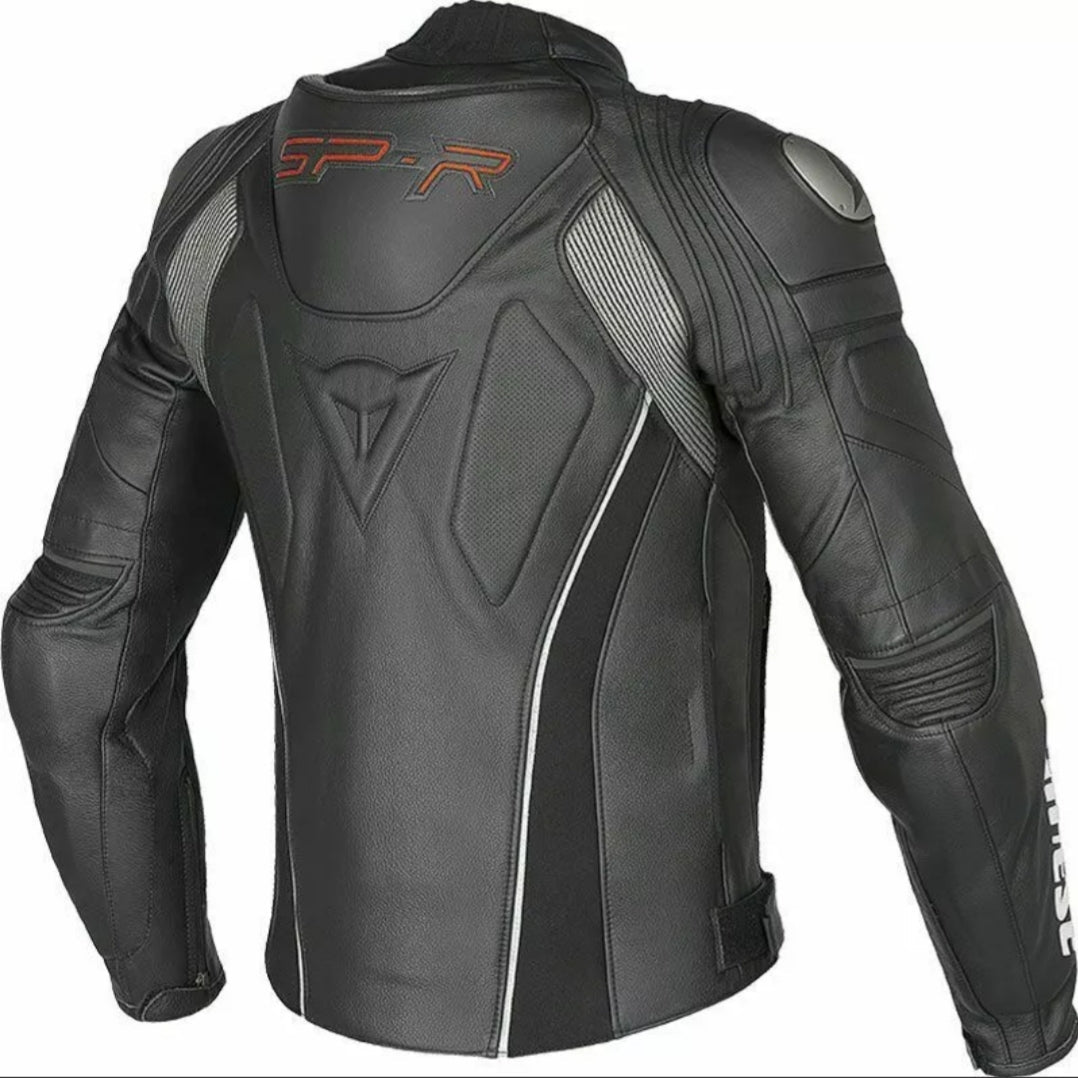 Dainese SUPER SPEED-R Men's Cowhide Leather Motorcycle/Motorbike Leather Jacket All Year