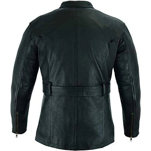 Biker Gear Pro Mens Motorcycle Jacket, Premium CE Armour Genuine Nappa Cowhide Leather Bikers Jacket For Riding Touring