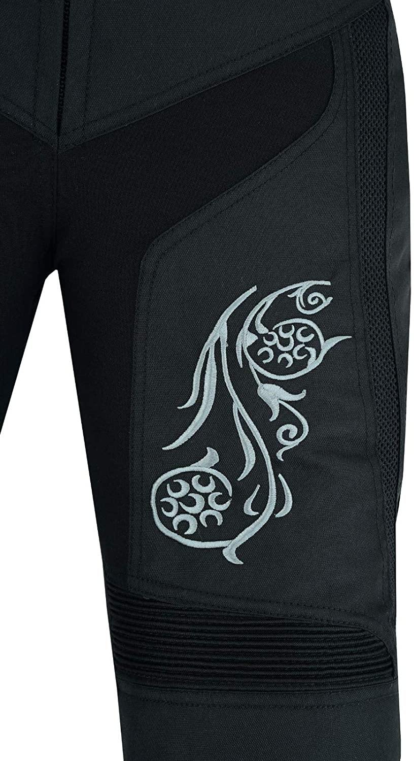 Biker Gear Pro Ladies Graphic Embroided Motorbike Trousers Waterproof | Windproof Biker Pants