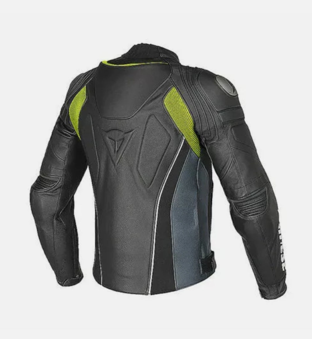 Dainese SUPER SPEED-R Men's Cowhide Leather Motorcycle/Motorbike Leather Jacket All Year