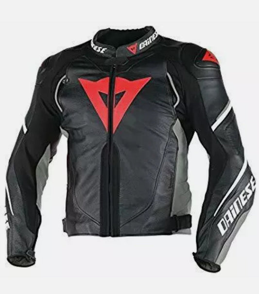 Dainese SUPER SPEED-D-1 Men's Cowhide Leather Motorcycle/Motorbike Leather Jacket All Year