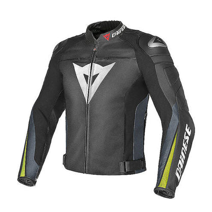 Dainese SUPER SPEED-R Men's Cowhide Leather Motorcycle/Motorbike Leather Jacket All Year